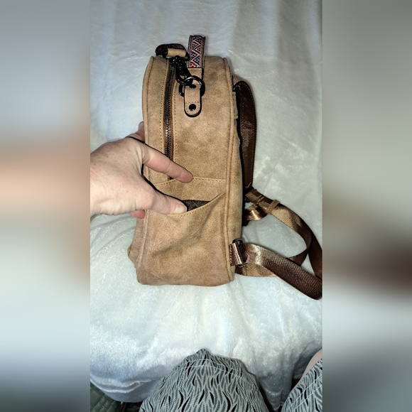 IMITATION SUEDE BACKPACK PURSE - Picture 8 of 14